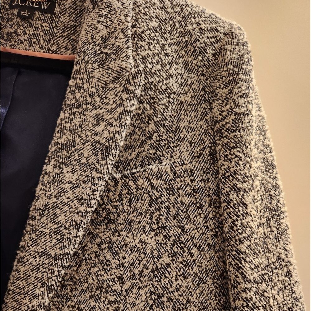 J.Crew Relaxed double-breasted blazer in Italian flecked herringbone size 4 - Picture 16 of 16